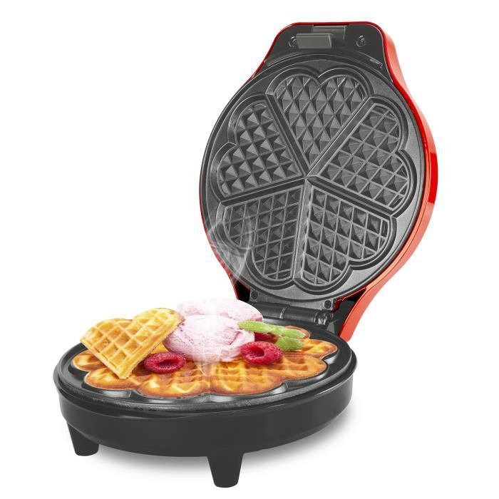 GAUFRE ROND 1200W ROUGE