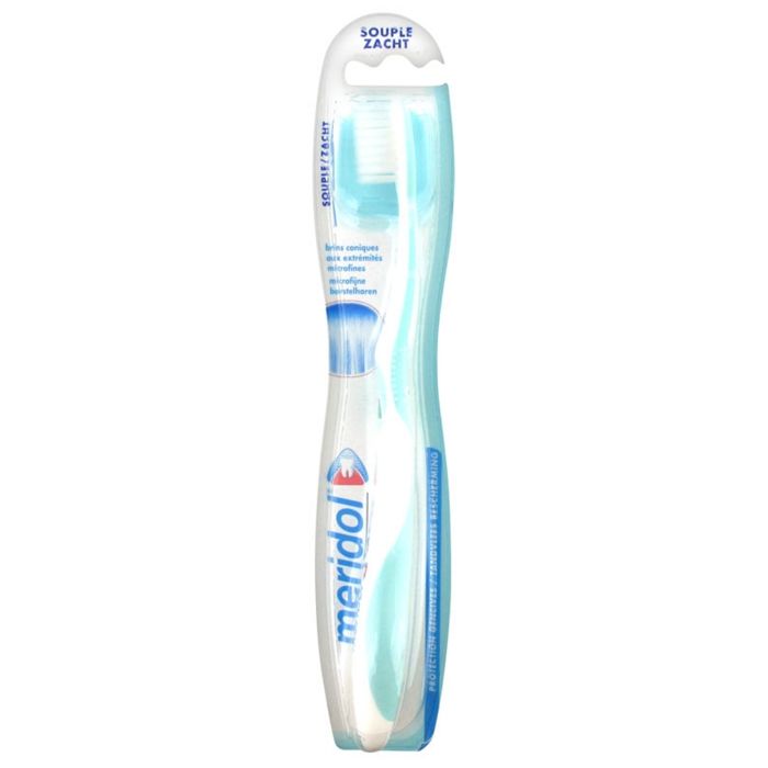 Brosse à dents - MERIDOL - Souple - Brins coniques - Nettoyage doux - Gencives sensibles