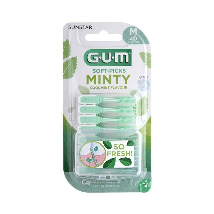 Gum Brossette Interdentaire Soft Picks Confort Flex Medium Menthe 40 unités