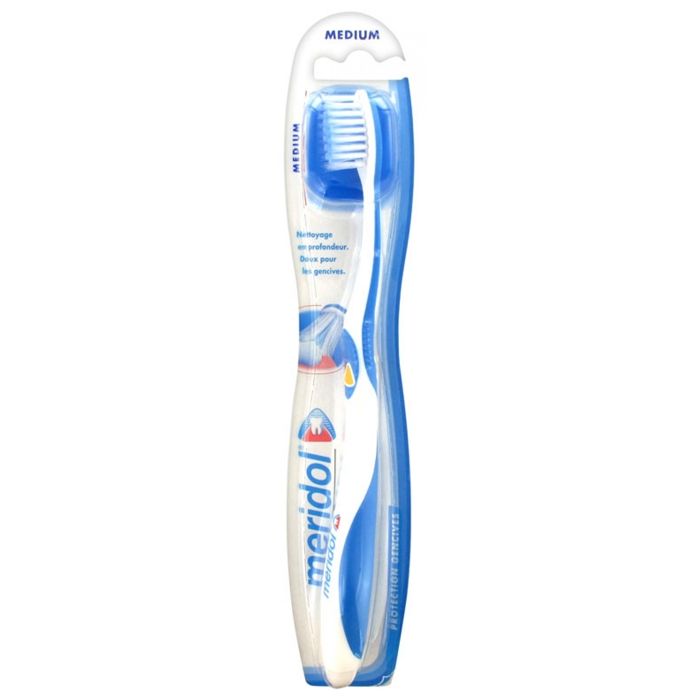 Brosse à dents - MERIDOL - Protection Gencives - Medium - Brins souples - Manche ergonomique
