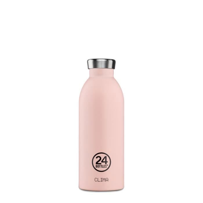 Gourde - 24bottles - Climat Bottle 500 ml - Acier inoxydable - Dusty pink - Éco-responsable