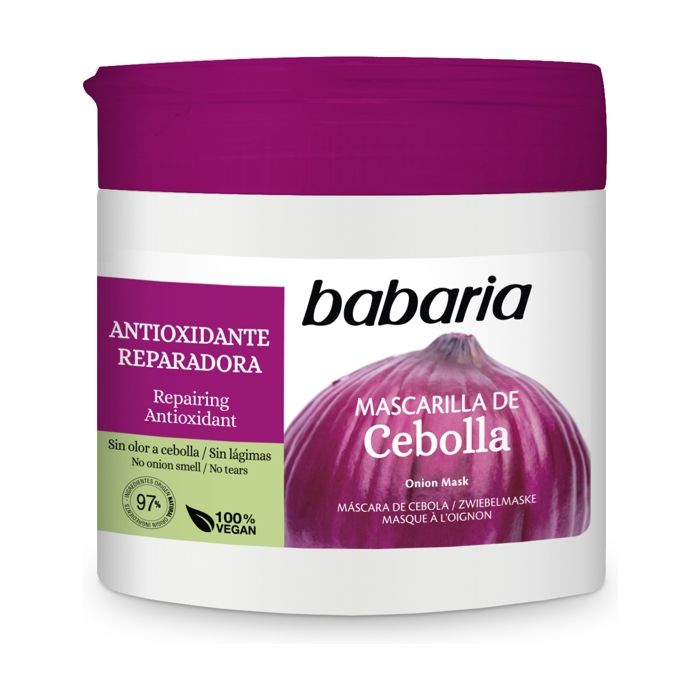 Masque capillaire - Babaria - Cebolla - 400 ml - Antioxydant - Protection couleur