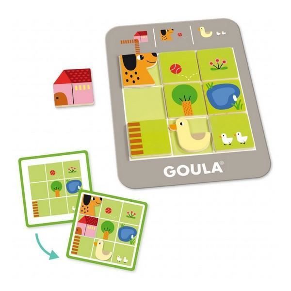 Jeu d'adresse bébé Logic Farm Diset - GOULA - Vert et gris - 3 ans - Mixte