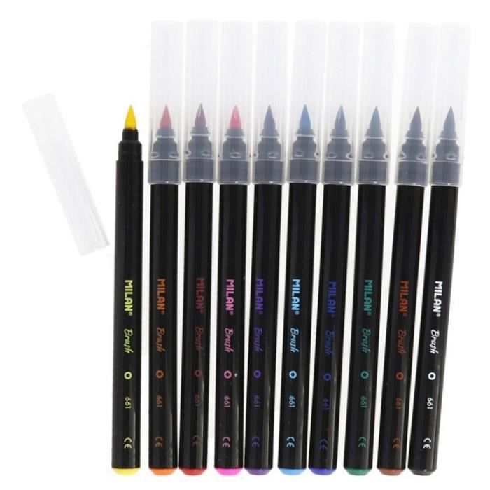Milan stylo feutre Brush junior 0,5-4 mm coloré 10 pcs