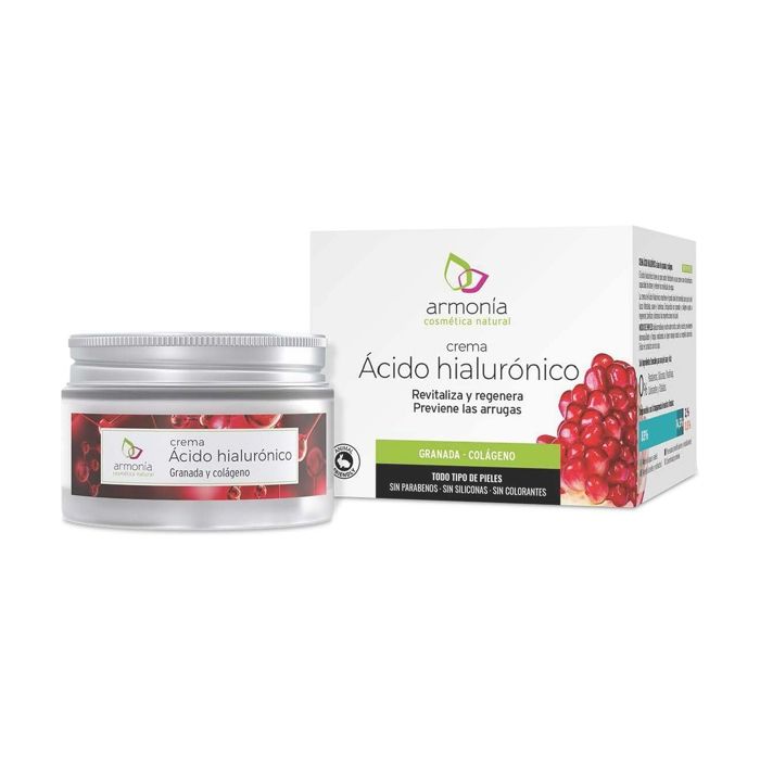 Crème - ARMONIA - Acide Hyaluronique - 50 ml - Sans Parabène - Tous types de peau