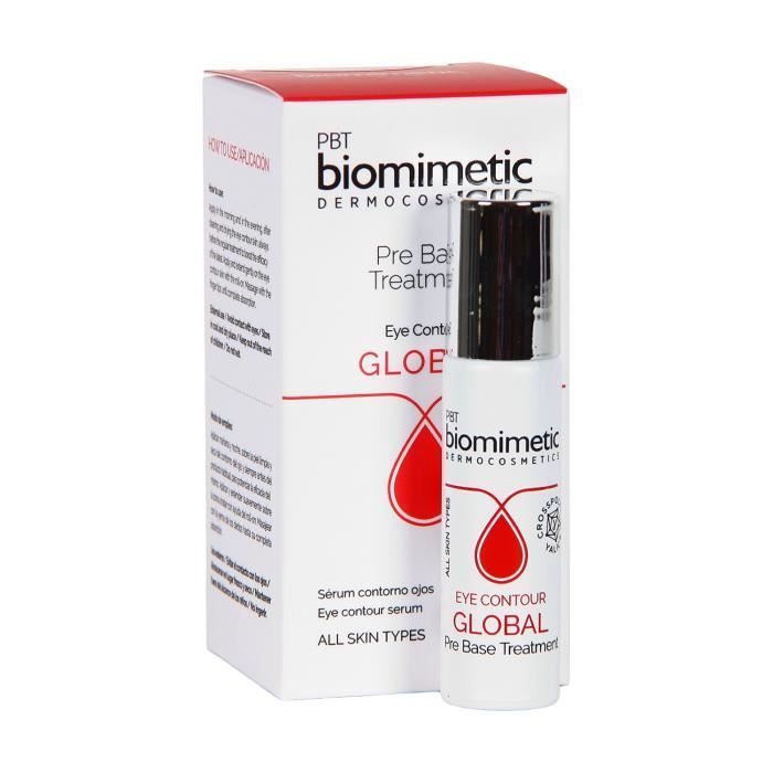 Sérum contour des yeux - BIOMIMETIC - 10 ml - Anti-âge - Récupération des paupières - Sans parabène