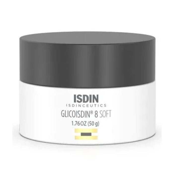 Crème pour le visage - Isdin - Glicoisdin 8 Soft - 50g - Tous types de peau - Texture crème