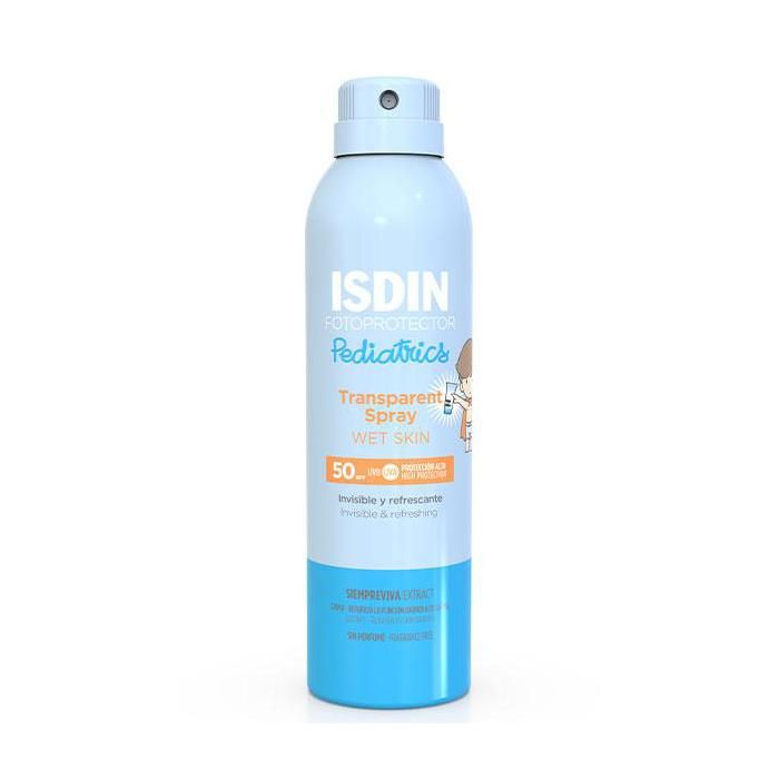 ISDIN Fotoprotector Transparent Spray Pediatrics Crème Solaire Corps pour Enfants SPF50 250ml