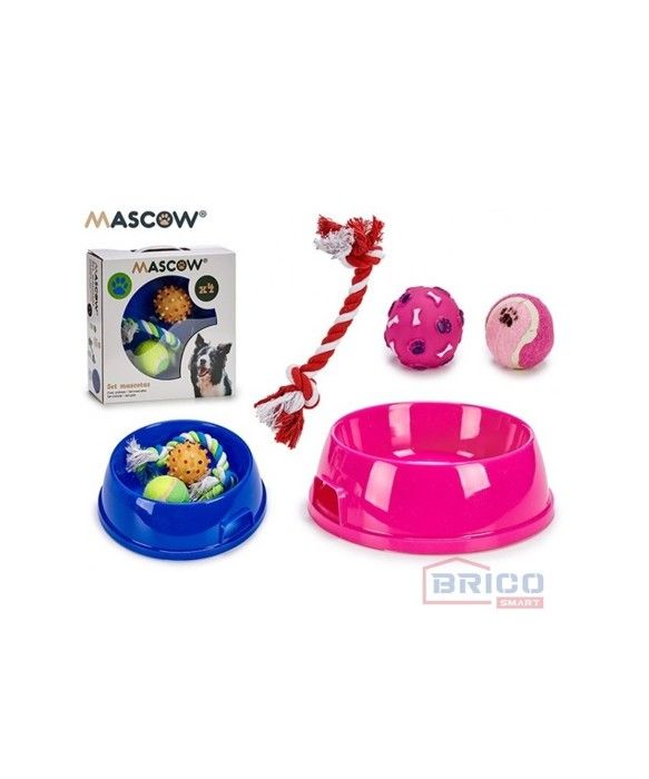 Set de mangeoire et jouets de dentition - Non spécifié - Non spécifié - Plastique - Intérieur - Chien