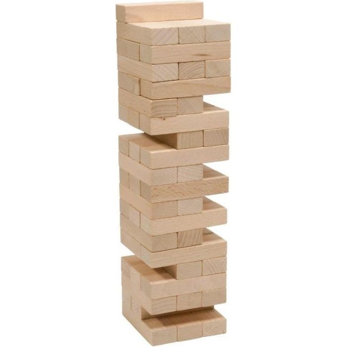 Tour Jenga en bois de hêtre