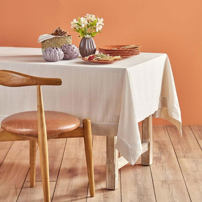 Nappe de table - Bella Maison - 160x160 cm - Gris - 51% Polyester - 49% Coton