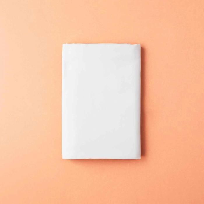 Drap-housse - BELLA MAISON - Simple - 100x200x35 - Satin de coton - Crème