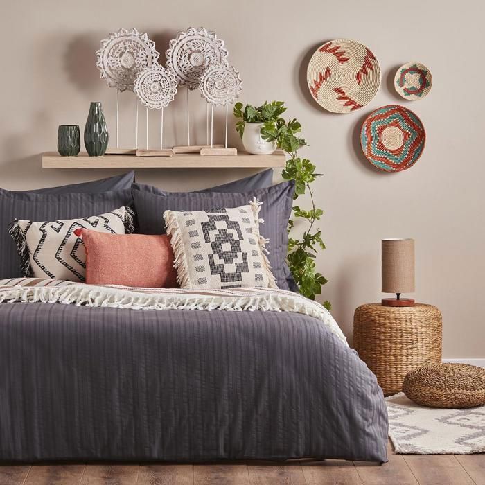 Housse de couette - BELLA MAISON - Arno - 200x220 cm - 100% coton - Certifié OEKO-TEX