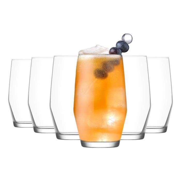 Verre à cocktail - LAV - Ella - 495ml - Transparent - Lot de 6