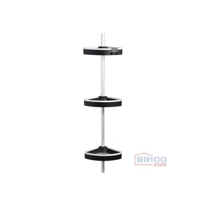 Étagère de douche, noire