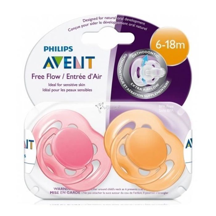 Avent - SCF178-64 - Sucettes aérées X2 - 6-18 mois