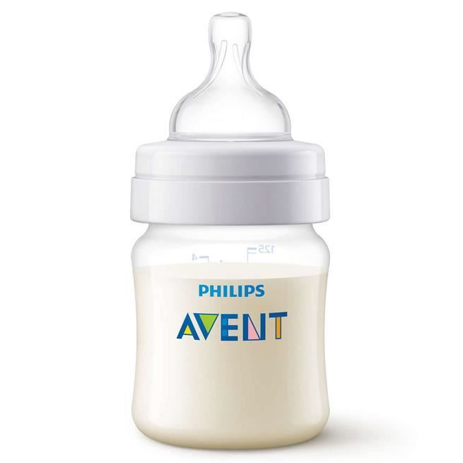 Avent - SCF810-61 - Biberon Anti-Colic 125 ml - 1 mois et + (Débit Nouveau né)