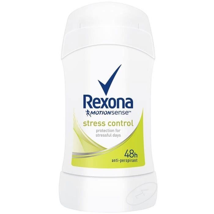 Déodorant stick - REXONA - Maximum Protection Stress Control - 45 ml - Lot de 3 - Sans alcool