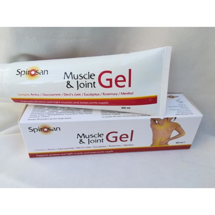 Gel Chauffant Anti Douleur - Spirosan - 100 ml - Muscles et Articulations - Sans Parfum - Mixte