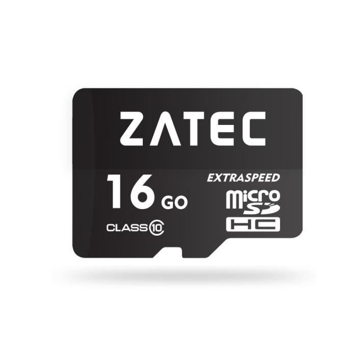 CARTE MÉMOIRE 16GO CLASS 10 ZATEC