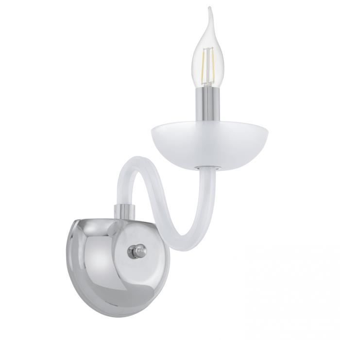 Lustre suspension en cristal - Eglo - FALCADO 1 - Satin - 1 ampoule - E14 40W