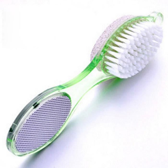 Soins des pieds - 4 en 1 - Brosse ponce - Gommage pierre ponce - Exfoliant double face