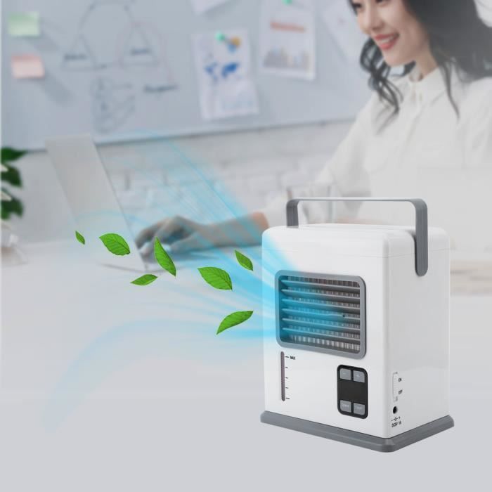 Qiilu appareils ménagers Mini ventilateur portatif de refroidissement par air d'humidificateur de climatiseur