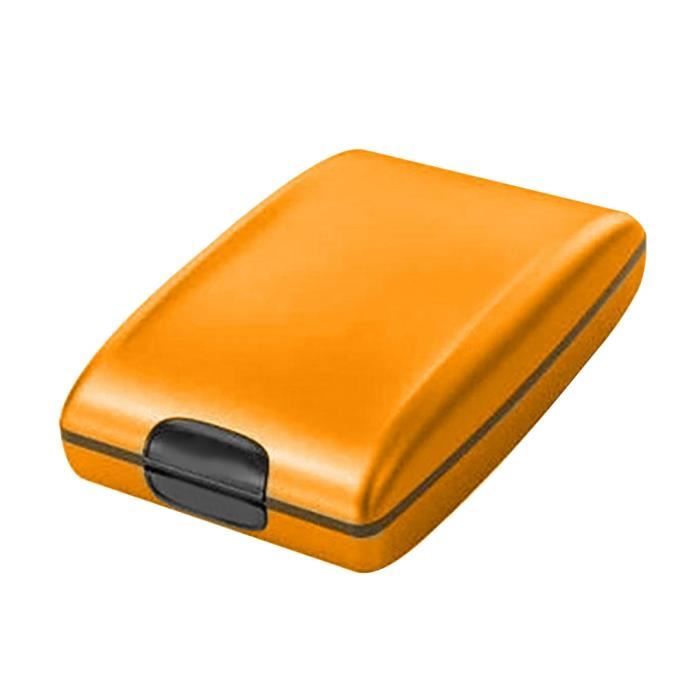 Portefeuille intelligent de blocage de carte de crédit, boîtier en Aluminium étanche, retrait de dépôt, malle