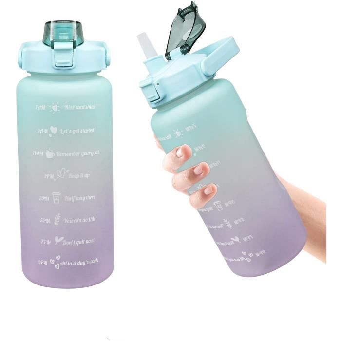 Bouteille d'eau - GENERIC - 2L - Sans BPA - Étanche - Marqueurs de Temps