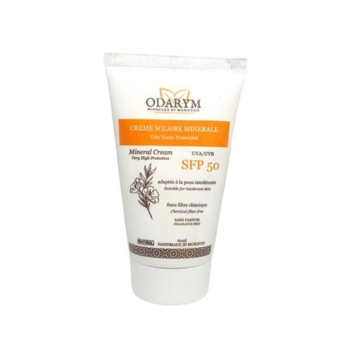Crème Solaire - ODARYM - SPF50 - Protection Minérale - 40 ml - Texture Crème