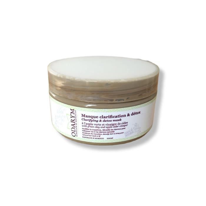 Masque clarifiant et détox - ODARYM - 200g - Anti-pelliculaire - Cuir chevelu irrité - Mixte