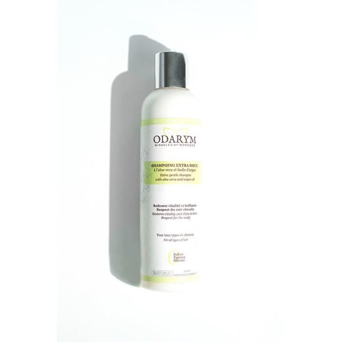 Shampoing liquide Extra Doux à l'aloe vera et à l'huile d'argan