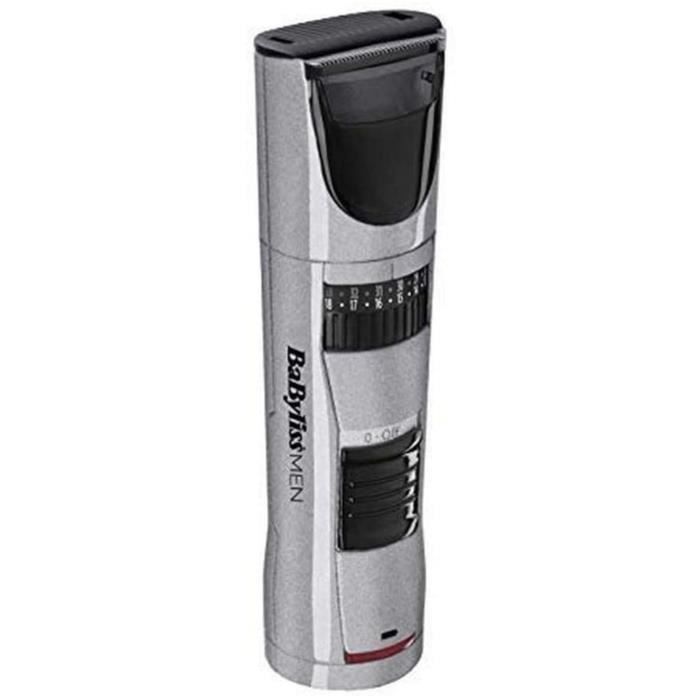 Tondeuse barbe BABYLISS Beard Trim+ - Avec ou sans fil - 60min autonomie - 2 guides de coupe