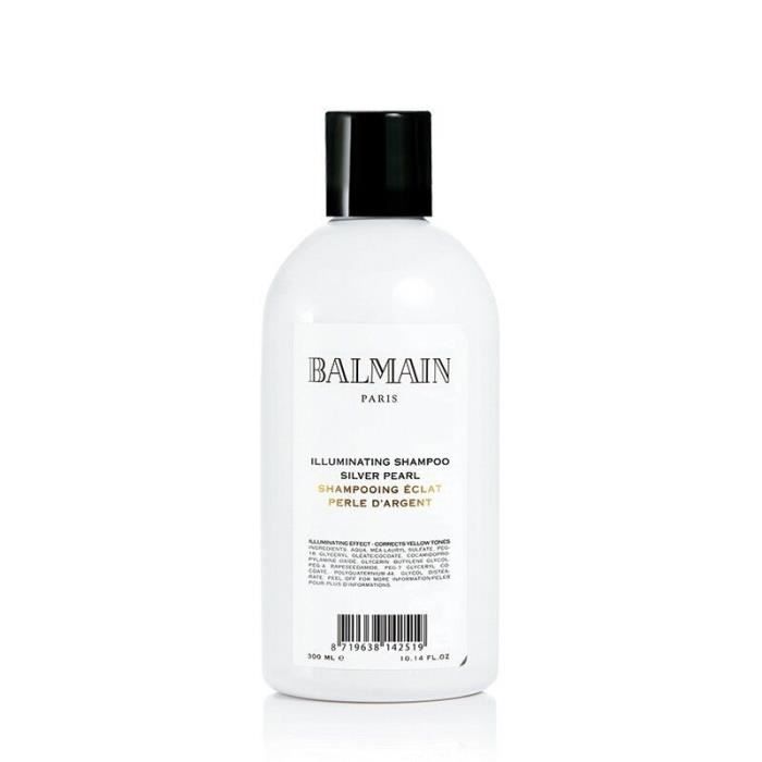Balmain Shampooing illuminateur Silver Pearl Shampooing correcteur de nuances pour cheveux blonds et gris 300ml