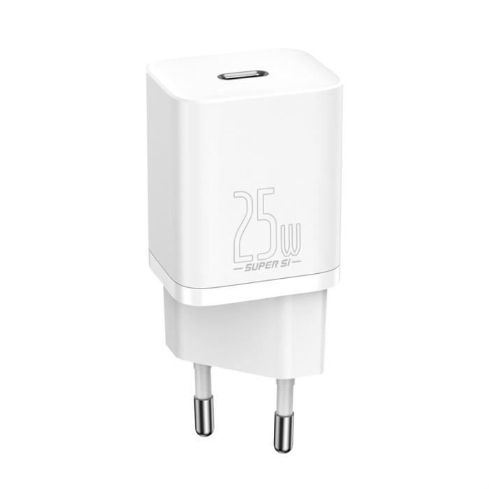 Chargeur - BASEUS - SUPER SI - Intérieur - 1 port USB-C - Charge rapide - Blanc