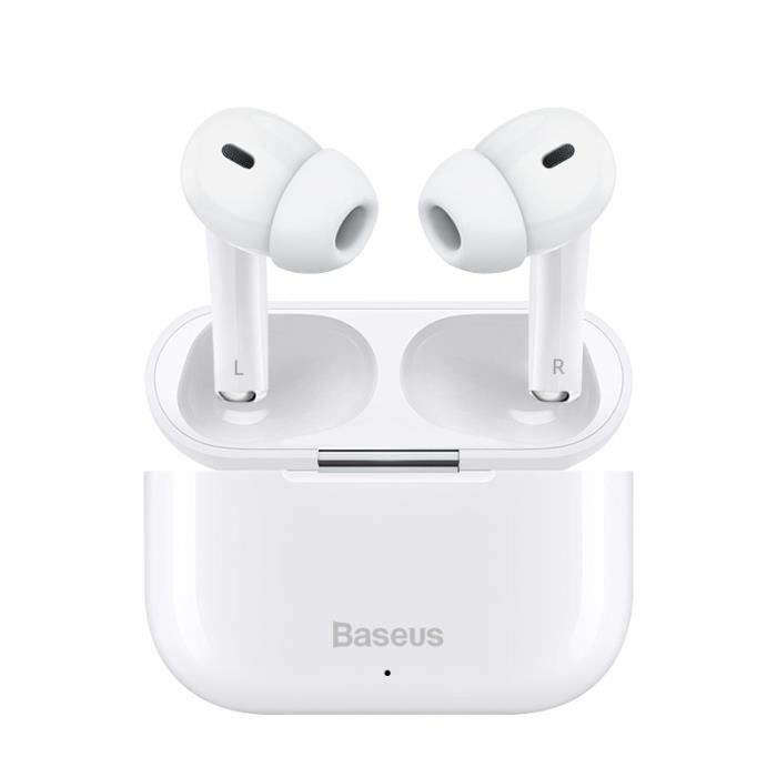 Ecouteur bluetooth BASEUS Encok W3 Réduction de bruit TWS blanc