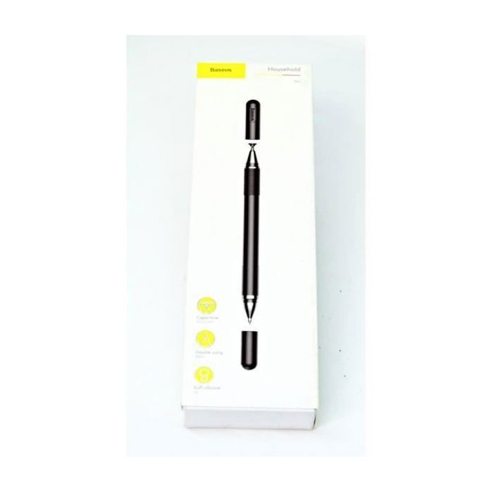Stylo 2 en 1 - Baseus - Noir - Bille - Pointe moyenne - Mixte