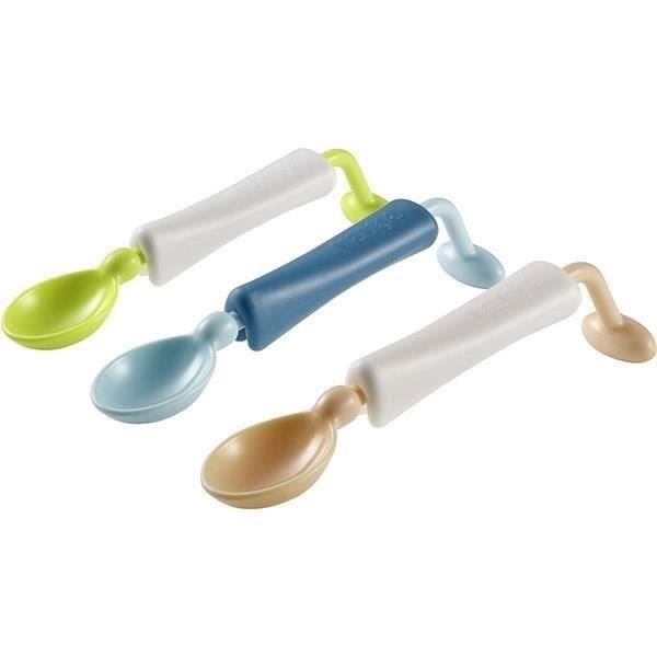 BEABA Cuillère 360° en PLV (3 coloris assortis blue/neon/nude)