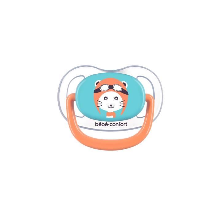 BEBE CONFORT 2 Sucettes Physio Air Confort Silicone 0/6 - Bleu & Orange - The Travellerthe Traveller