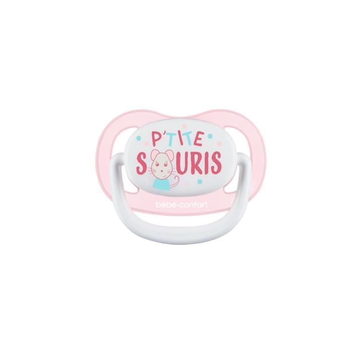 BEBE CONFORT 2 Sucettes Physio Air Confort Silicone 0/6 - Bleu & Rose - P'tite Souris