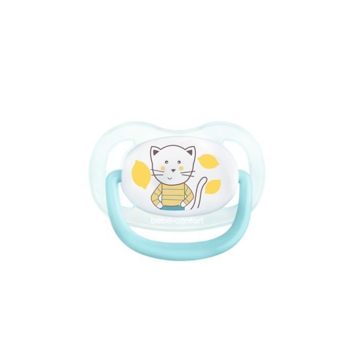 BEBE CONFORT 2 Sucettes Physio Air Confort Silicone 0/6 - Bleu & Jaune - The Gardener
