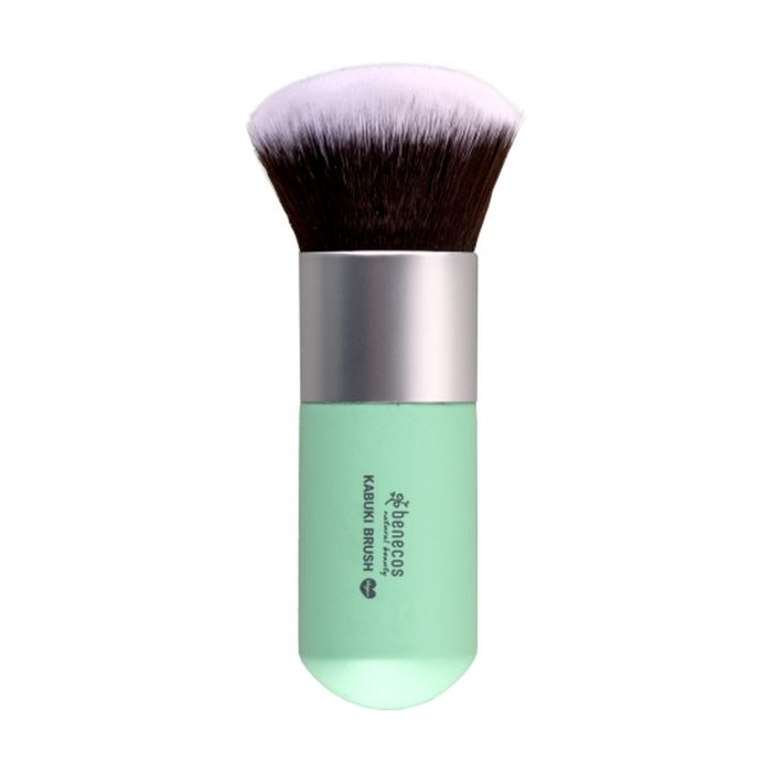 Pinceau Kabuki - BENECOS - Fibres synthétiques de haute qualité - Manche en bois de bouleau certifié FSC