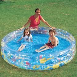 Piscine pour enfants - BESTWAY - 183x33cm - 3 anneaux - Poisson - Extérieur