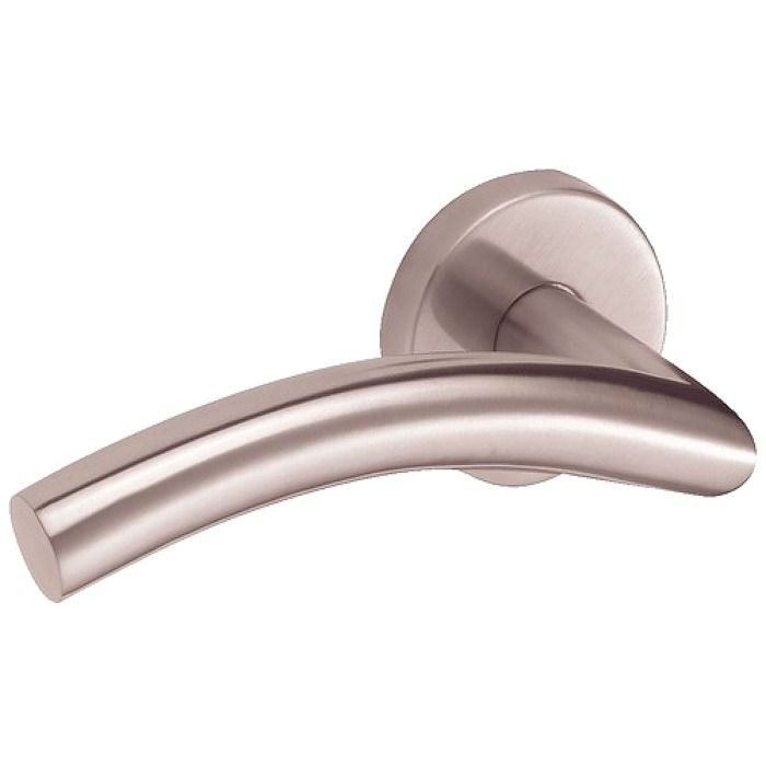 Béquille double inox sur rosace LINOX 494 bec de canne - VACHETTE - 58378