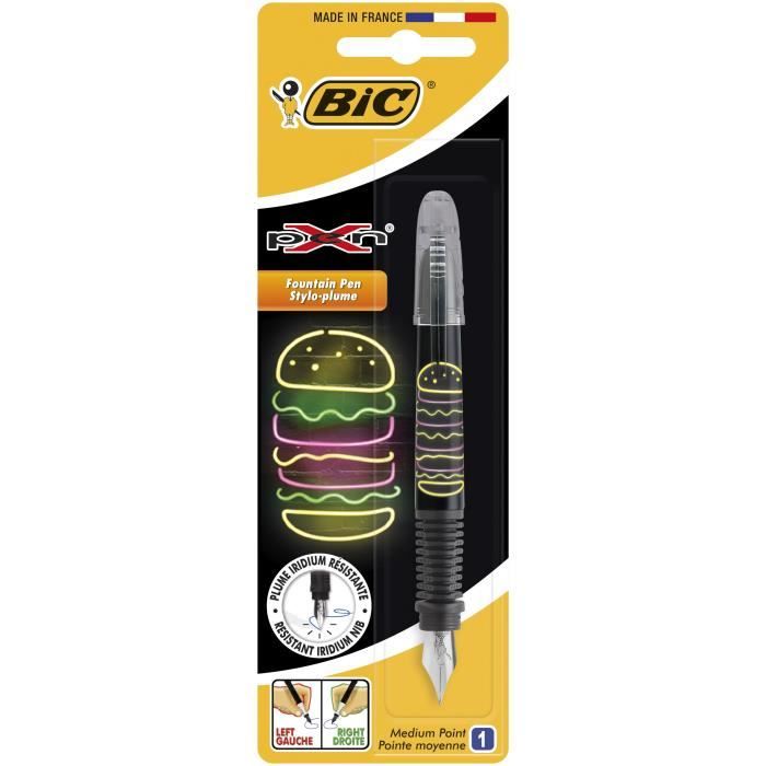 BIC X Pen Plume Décor BURGER & MUSIC