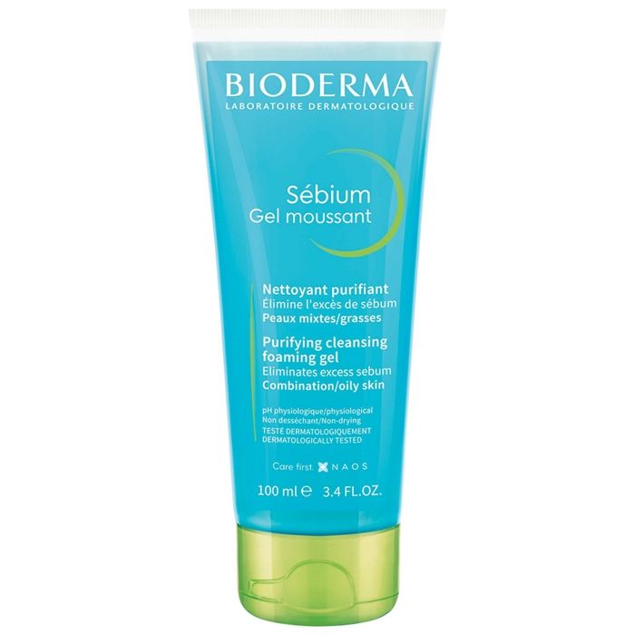 Bioderma Sébium Gel Moussant Purifiant Doux Peaux Mixtes à Grasses 100 ml