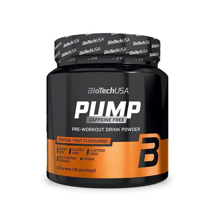 Boisson isotonique - Fruits tropicaux Biotech USA Pump Caffeine Free