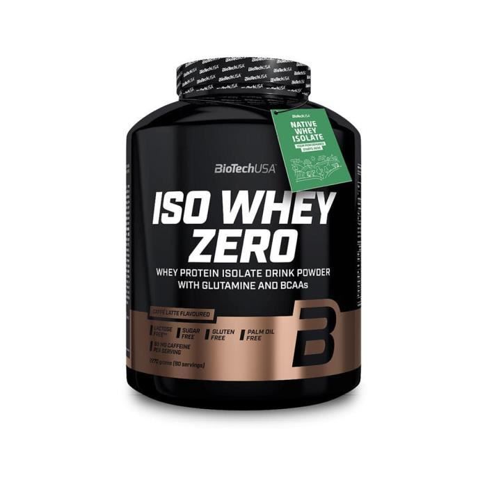 Whey Isolate - Biotech USA - ISO WHEY ZERO (2,27KG) - Saveur Café latte