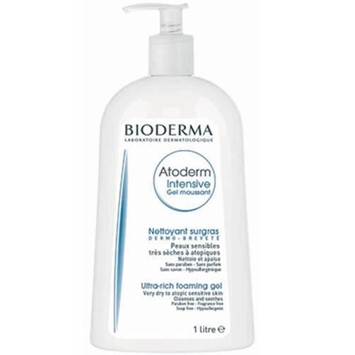 Gel nettoyant - BIODERMA - Intensive Gel Moussant - 1L - Hypoallergénique - Flacon