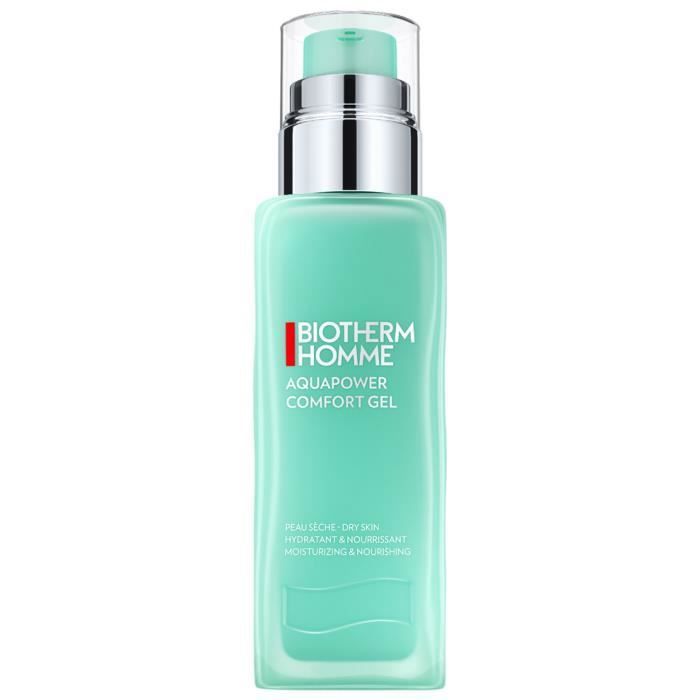 Gel hydratant pour les peaux sèches - Biotherm Homme - Aquapower - 75 ml - Sans parabène